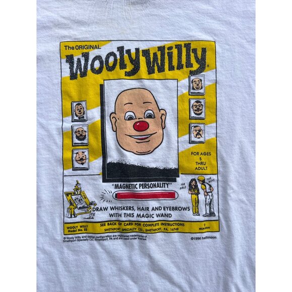 Vintage Wooly Willy Ringer T-Shirt L Anvil 1996 H3 - Picture 2 of 5